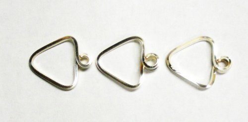 Judy Larson's Wire Triangle Link - , Findings & Components, Toggles & Clasps, Earwire & Headpin, Loops, Wire Loop, Wrapped Wire Loop, wire triangle link